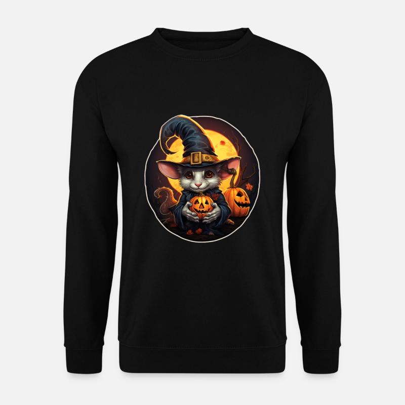 Halloween Ratte - Unisex Pullover - Schwarz