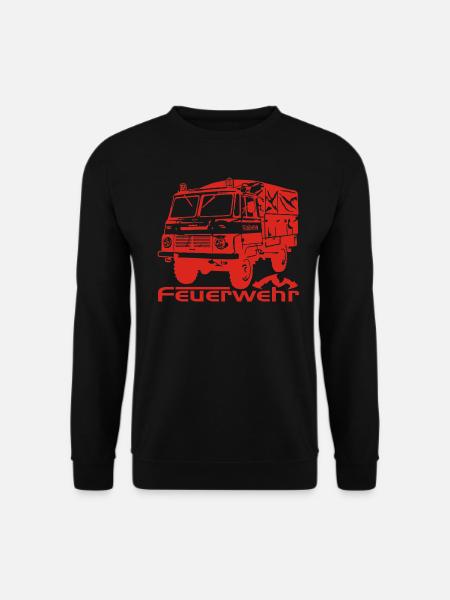 Robur Feuerwehr LO LD - Unisex Pullover - Schwarz