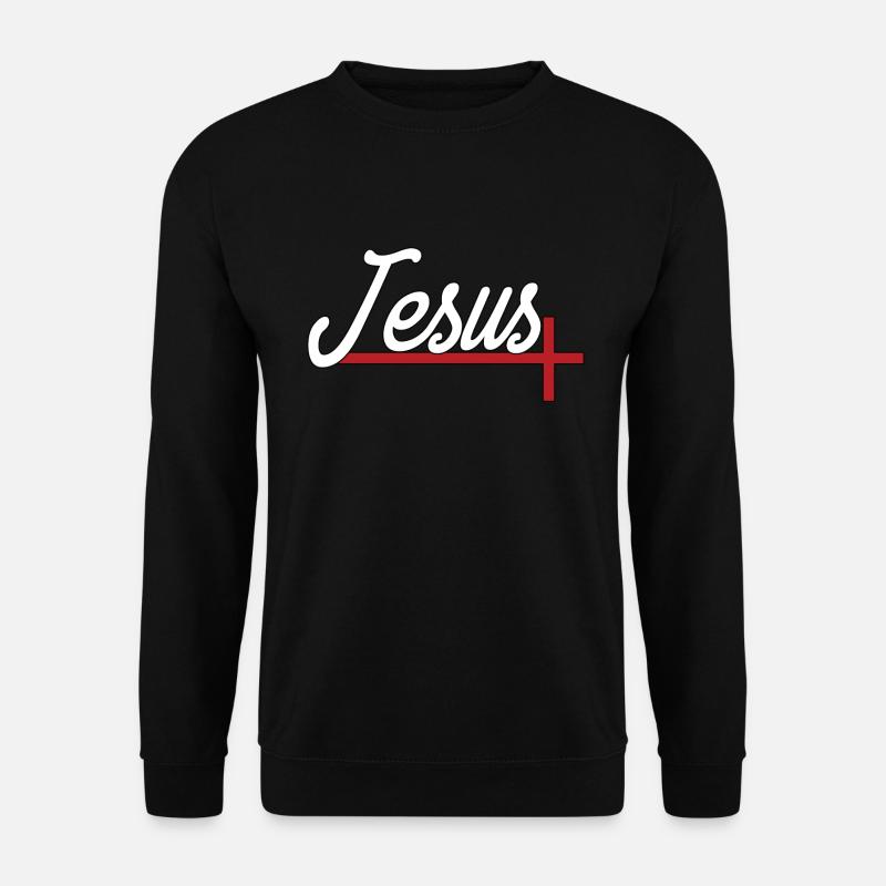 Jesus Kruzifix - Unisex Pullover - Schwarz