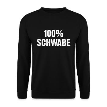 100% Schwabe - Unisex Pullover - Schwarz - Vorne - Alina (178cm) & Michal (187cm)