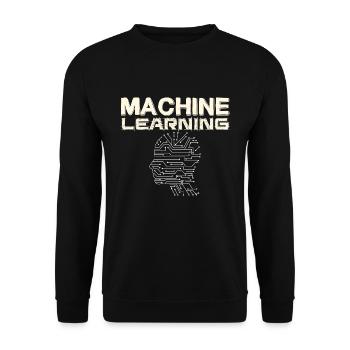 Data Mining-Algorithmen für maschinelles Lernen - Unisex Pullover - Schwarz - Vorne - Alina (178cm) & Michal (187cm)