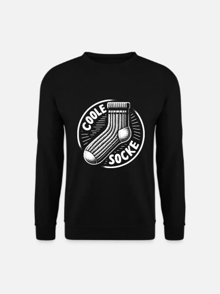 Cool sock - fun motivational design - Unisex Sweatshirt - black