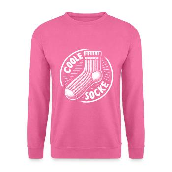 Chaussette cool - design motivant amusant - Sweat-shirt Unisexe - rose - Devant