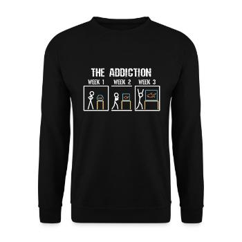 Aquarium Die Sucht - Unisex Pullover - Schwarz - Vorne - Alina (178cm) & Michal (187cm)
