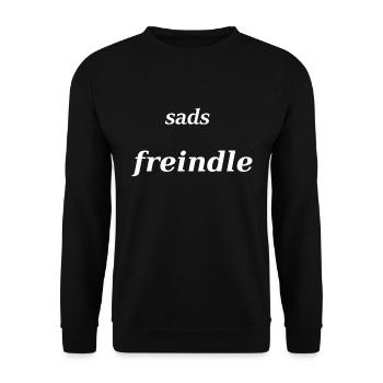 bayerisch friedlich nett freundlich - Unisex Pullover - Schwarz - Vorne - Alina (178cm) & Michal (187cm)