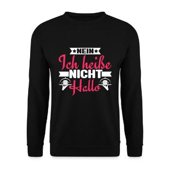 Kellner Kellnerin Restaurantfachkraft - Unisex Pullover - Schwarz - Vorne - Alina (178cm) & Michal (187cm)