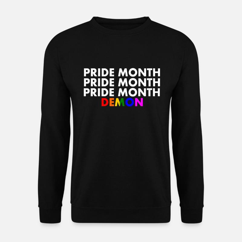 pride month demon - Unisex Pullover - Schwarz