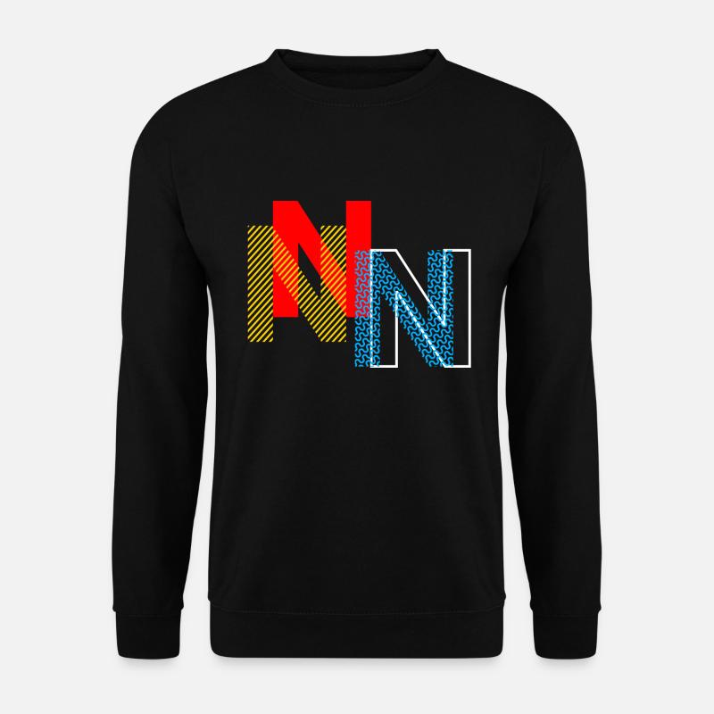Buchstabe N - Unisex Pullover - Schwarz