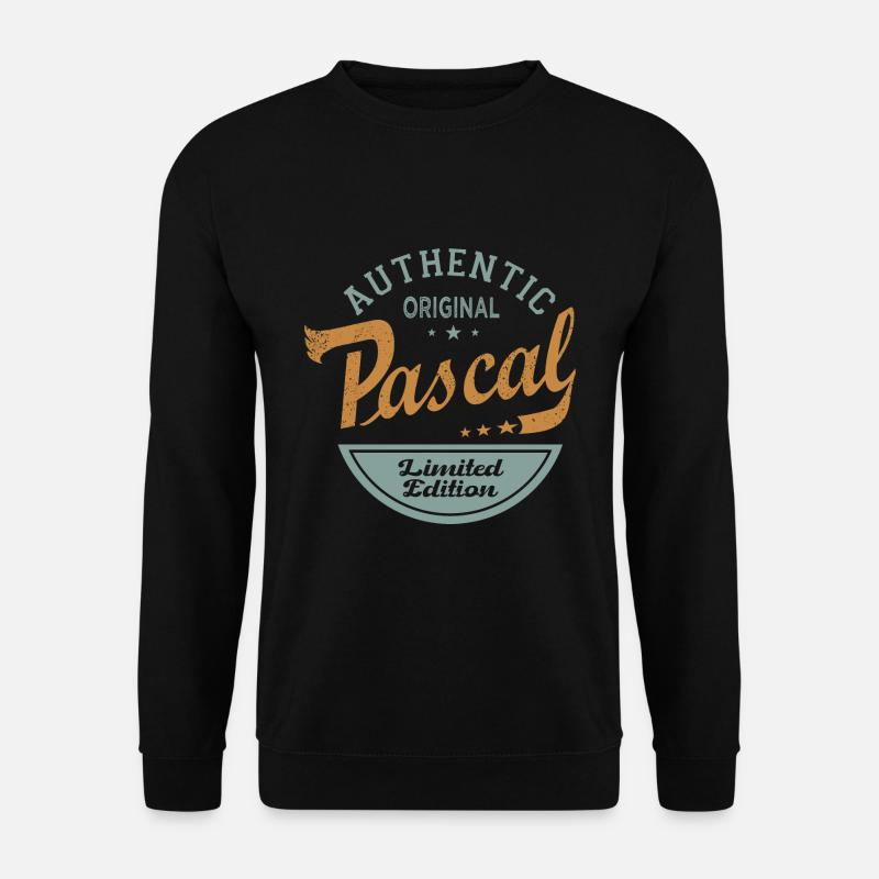 Pascal Vorname Geschenk Personalisiertes T-Shirt Pascal - Unisex Pullover - Schwarz