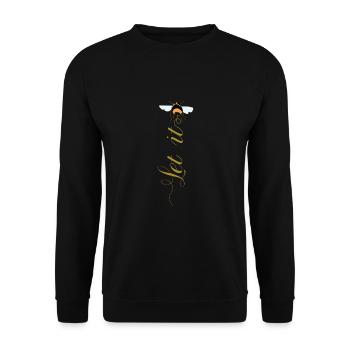 Let It Bee - Unisex Pullover - Schwarz - Vorne - Alina (178cm) & Michal (187cm)