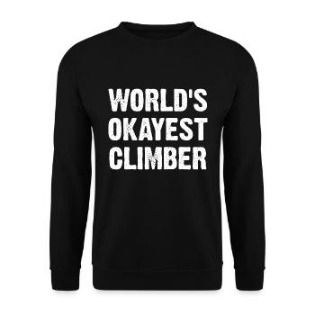 Le grimpeur le plus correct du monde - Sweat-shirt Unisexe - noir - Devant - Alina (178cm) & Michal (187cm)