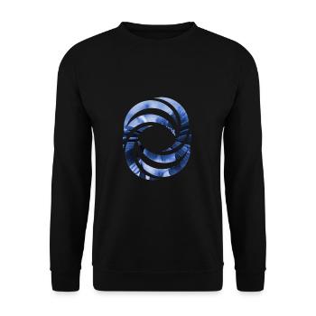 Design - Unisex Sweatshirt - black - Front - Alina (178cm) & Michal (187cm)