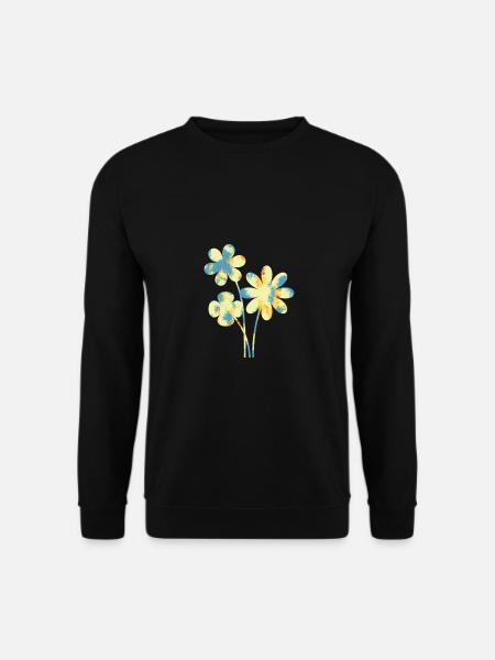 Blume - Unisex Pullover - Schwarz