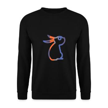 Hase - Unisex Pullover - Schwarz - Vorne - Alina (178cm) & Michal (187cm)