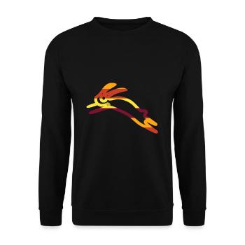 Hase - Unisex Pullover - Schwarz - Vorne - Alina (178cm) & Michal (187cm)