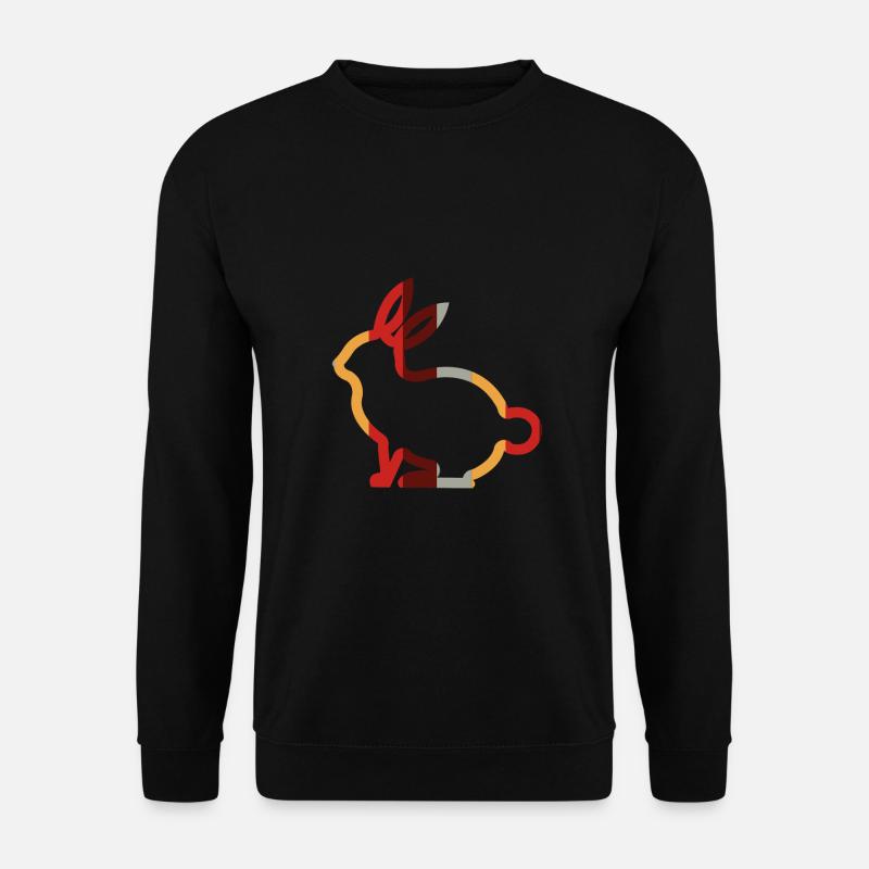 Hase - Unisex Pullover - Schwarz