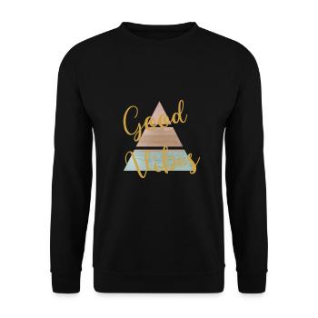 Sommer - Unisex Pullover - Schwarz - Vorne - Alina (178cm) & Michal (187cm)
