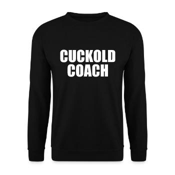 Cuckold coach - Sweat-shirt Unisexe - noir - Devant - Alina (178cm) & Michal (187cm)
