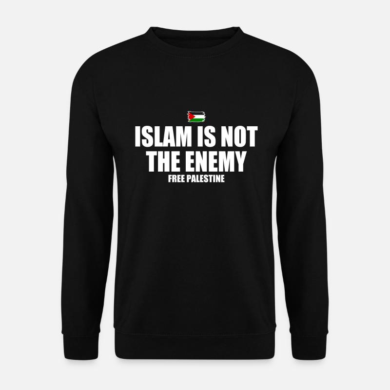Free palestine Islam is not the enemy - Unisex Pullover - Schwarz