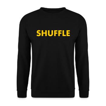 Shuffle - Unisex Sweatshirt - black - Front - Alina (178cm) & Michal (187cm)