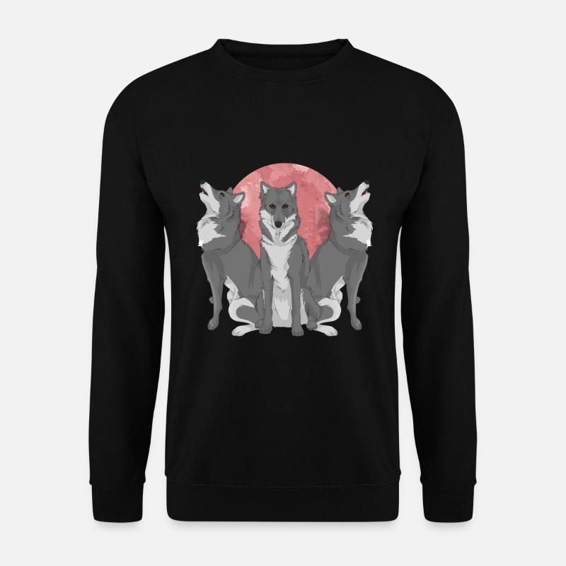 Wolf - Unisex Sweatshirt - black