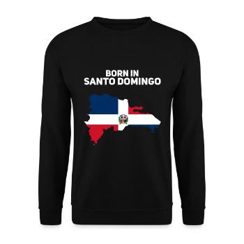 République dominicaine - Sweat-shirt Unisexe - noir - Devant - Alina (178cm) & Michal (187cm)