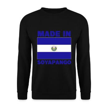 Soyapango El Salvador - Unisex Sweatshirt - black - Front - Alina (178cm) & Michal (187cm)