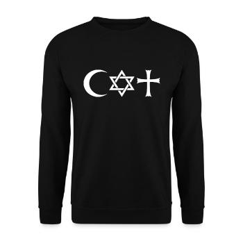 coexist - Sweat-shirt Unisexe - noir - Devant - Alina (178cm) & Michal (187cm)