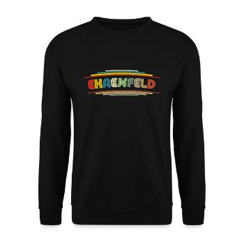 Ehrenfeld Köln, T-Shirt für kölner Ehrenfelder - Unisex Pullover - Schwarz - Vorne - Alina (178cm) & Michal (187cm)