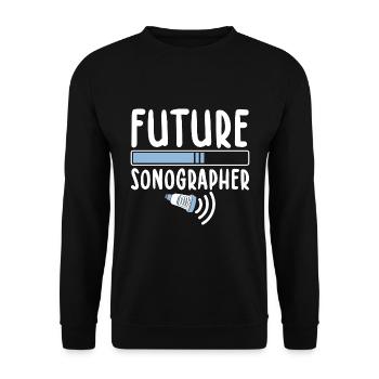 Sonograf - Unisex Pullover - Schwarz - Vorne - Alina (178cm) & Michal (187cm)