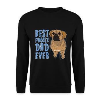 Best Puggle Dad Dogs Father's Day Gift Puggle - Unisex Sweatshirt - black - Front - Alina (178cm) & Michal (187cm)