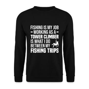 Turmbesteiger - Unisex Pullover - Schwarz - Vorne - Alina (178cm) & Michal (187cm)