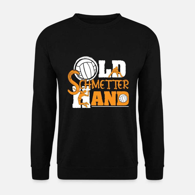 Volleyballer Schmetterball Volleyballspieler - Unisex Pullover - Schwarz