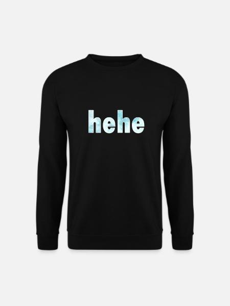 hehe - Sweat-shirt Unisexe - noir