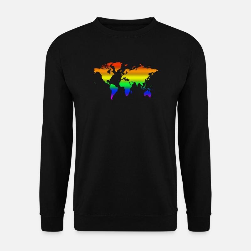 Regenbogen Welt - Unisex Pullover - Schwarz