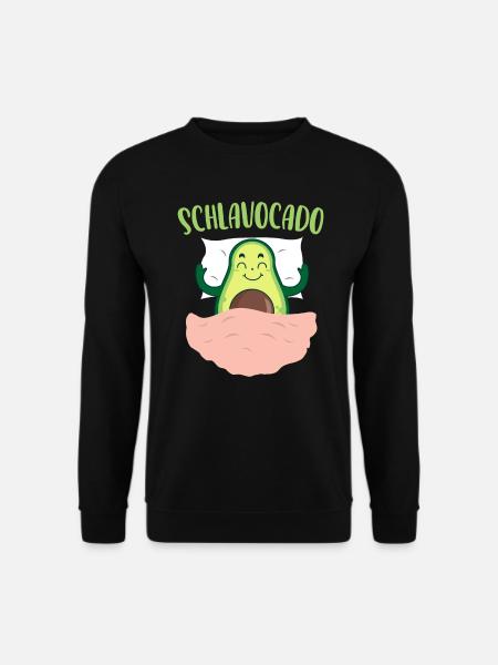 Schlavocado Avocado offizielles Schlafshirt - Unisex Pullover - Schwarz