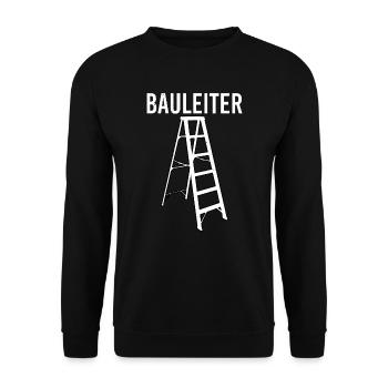 Lustiger Bauleiter Für Die Baustelle Handwerker - Unisex Pullover - Schwarz - Vorne - Alina (178cm) & Michal (187cm)