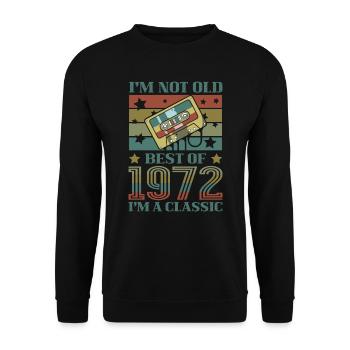 I'm not old, I'm a classic Best Of - Unisex Sweatshirt - black - Front - Alina (178cm) & Michal (187cm)