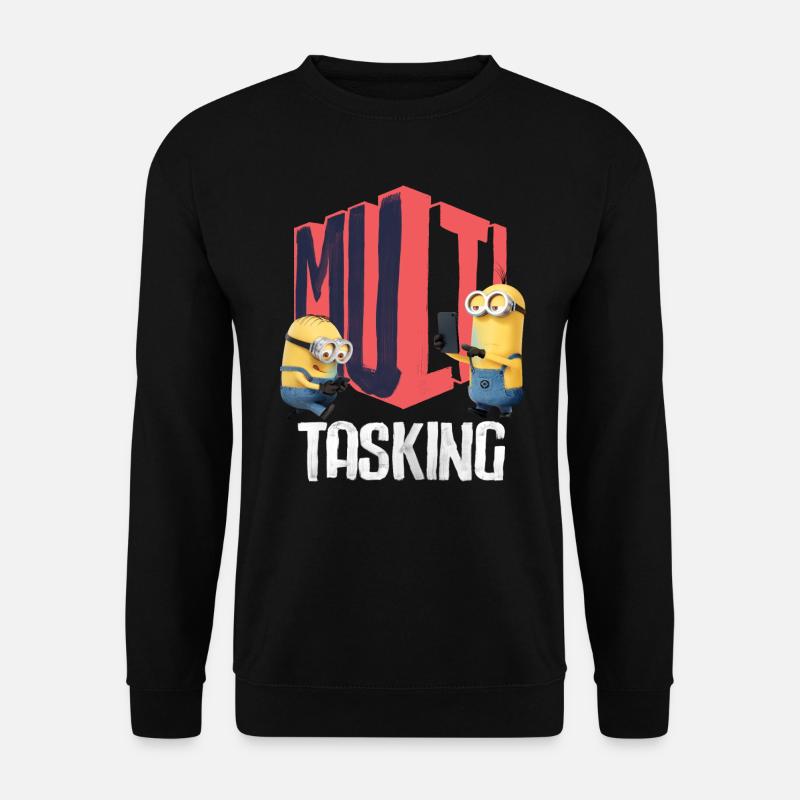 Minionki Dave i Kevin Wielozadaniowość - Bluza unisex - czarny