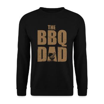 The Bbq Dad Master Griller Dad Father's Day - Unisex Sweatshirt - black - Front - Alina (178cm) & Michal (187cm)