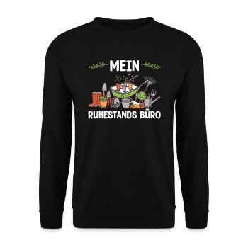 Mein Ruhestand Büro Blumengärtner Gärtner - Unisex Pullover - Schwarz - Vorne - Alina (178cm) & Michal (187cm)