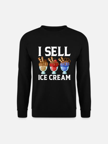 Ich Verkaufe Eiscreme Sorbet Eiszapfen Mochi - Unisex Pullover - Schwarz