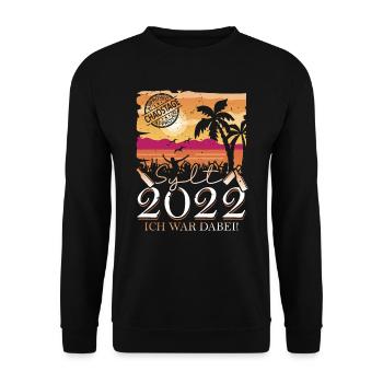 Sylt 202 I was there beer - Unisex Sweatshirt - black - Front - Alina (178cm) & Michal (187cm)