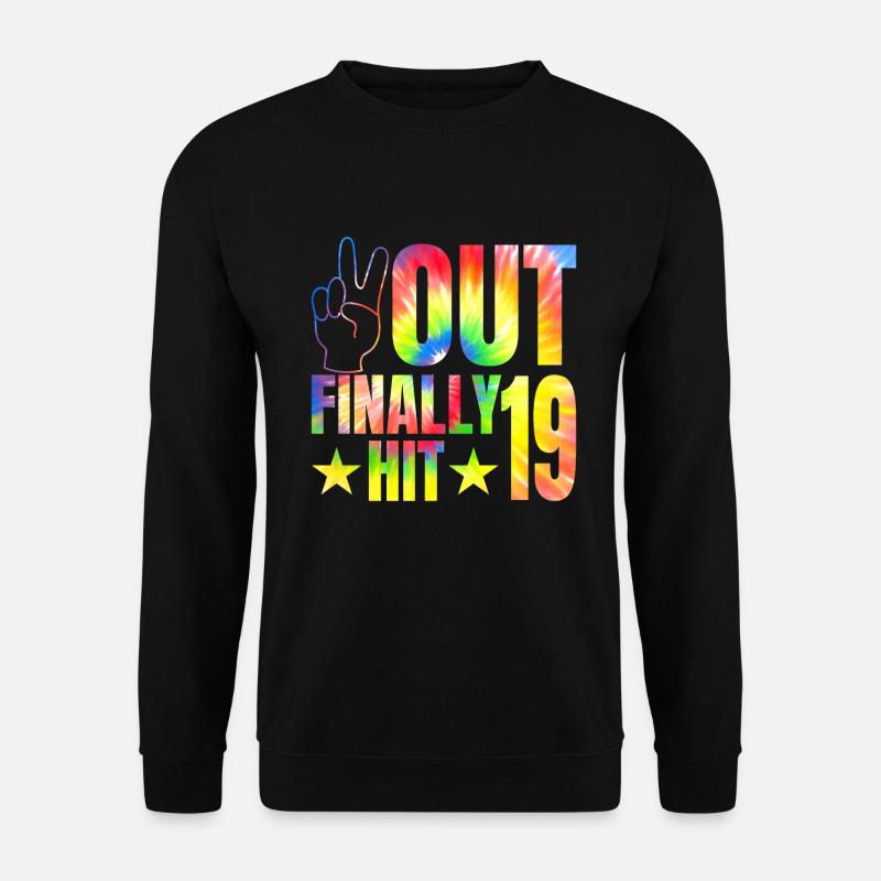 Finally hit 19-year-old celebrant 19. - Unisex Sweatshirt - black