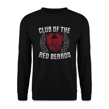 Club des Barbes Rouges Us Jour de l’Indépendance - Sweat-shirt Unisexe - noir - Devant - Alina (178cm) & Michal (187cm)