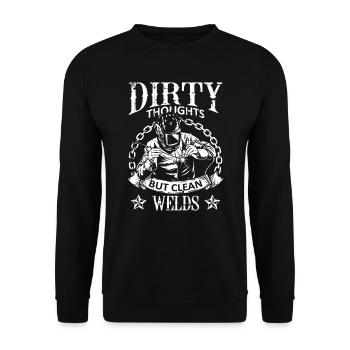 Welders Gifts, Funny Welder Welder Shirt, Welding - Unisex Sweatshirt - black - Front - Alina (178cm) & Michal (187cm)