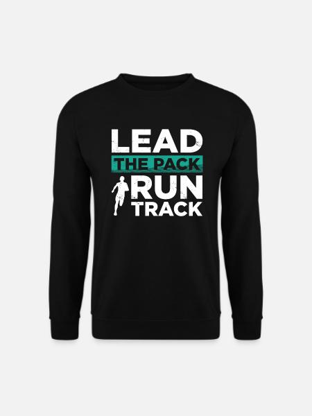 Das Rudel anführen Laufbahn Läufer Marathon - Unisex Pullover - Schwarz