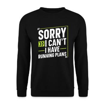 Sorry, I can't, I have others - Unisex Sweatshirt - black - Front - Alina (178cm) & Michal (187cm)