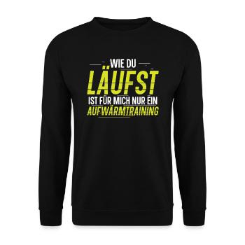 La façon dont vous courez n’est qu’une seule pour moi - Sweat-shirt Unisexe - noir - Devant - Alina (178cm) & Michal (187cm)