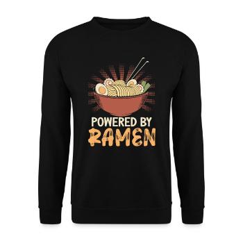 Propulsé par Ramen Lover Japan Japanese Food - Sweat-shirt Unisexe - noir - Devant - Alina (178cm) & Michal (187cm)